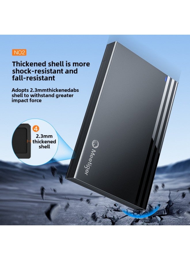 Tiger 2.5 Mobile Hard Disk Box SATA To USB3.0 Type-C External Mechanical Solid State Universal-Color: True 5gbps* See-through Design - Image 3